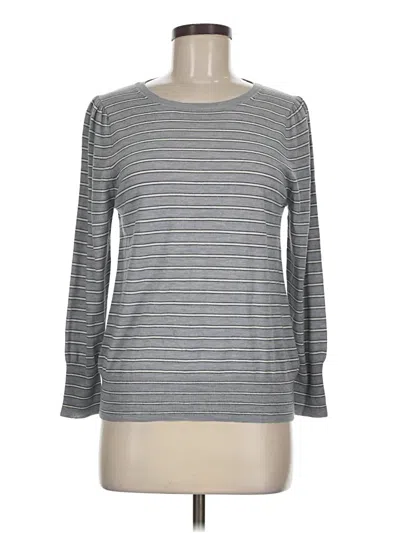 Pre-owned Jcrew 3/4 Sleeve T-shirt In Gray