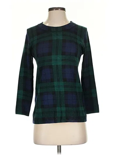 Pre-owned Jcrew 3/4 Sleeve T-shirt In Green