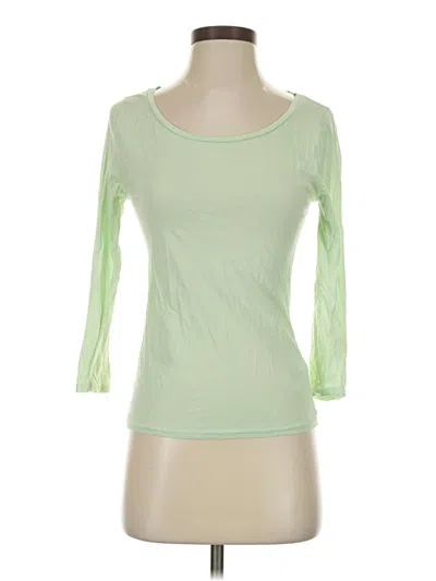 Pre-owned Jcrew 3/4 Sleeve T-shirt In Green