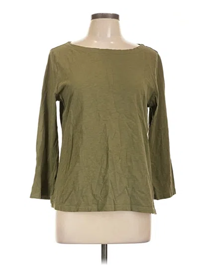 Pre-owned Jcrew 3/4 Sleeve T-shirt In Green