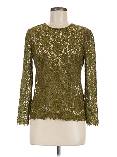 Pre-owned Jcrew 3/4 Sleeve T-shirt In Green