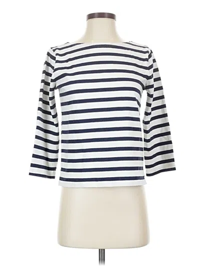 Pre-owned Jcrew 3/4 Sleeve T-shirt In Ivory
