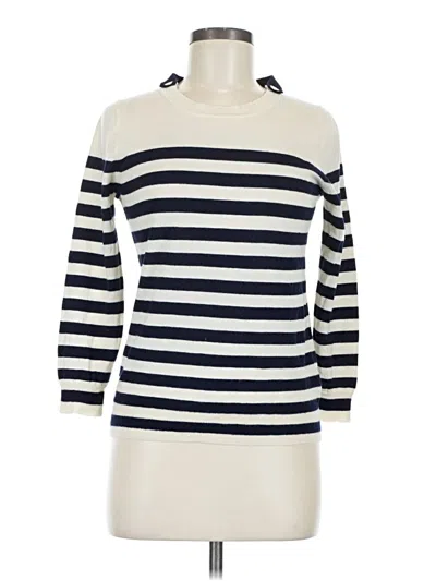 Pre-owned Jcrew 3/4 Sleeve T-shirt In Ivory