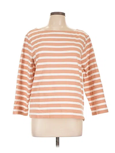 Pre-owned Jcrew 3/4 Sleeve T-shirt In Orange