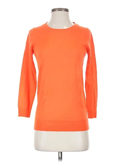 Pre-owned Jcrew 3/4 Sleeve T-shirt In Orange