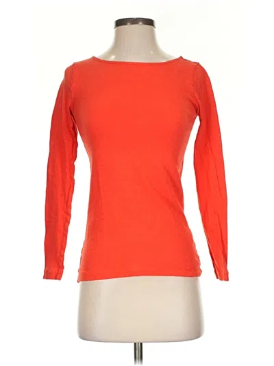 Pre-owned Jcrew 3/4 Sleeve T-shirt In Orange