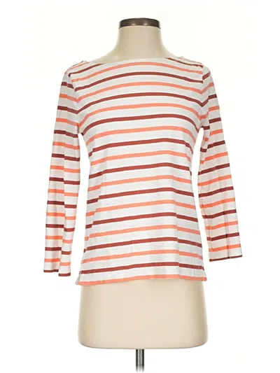 Pre-owned Jcrew 3/4 Sleeve T-shirt In Orange