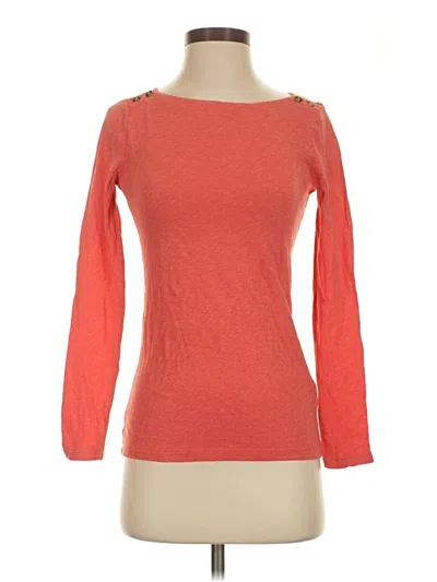 Jcrew 3/4 Sleeve T-shirt In Orange