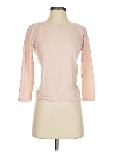 Pre-owned Jcrew 3/4 Sleeve T-shirt In Pink