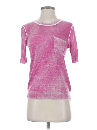 Pre-owned Jcrew 3/4 Sleeve T-shirt In Pink