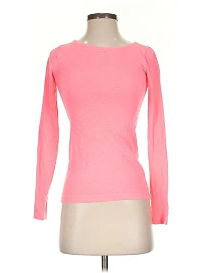 Pre-owned Jcrew 3/4 Sleeve T-shirt In Pink