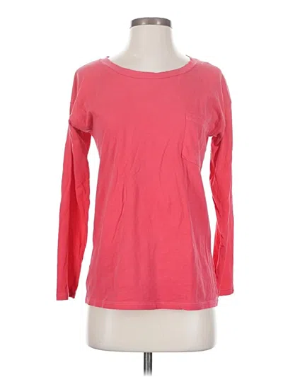 Pre-owned Jcrew 3/4 Sleeve T-shirt In Pink