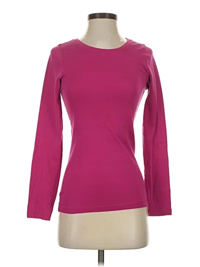 Pre-owned Jcrew 3/4 Sleeve T-shirt In Pink