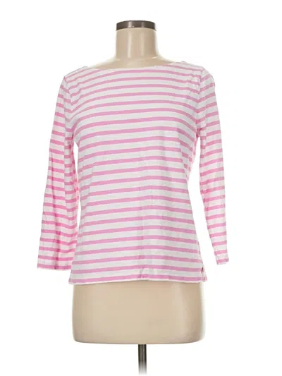 Pre-owned Jcrew 3/4 Sleeve T-shirt In Pink