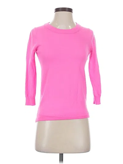Pre-owned Jcrew 3/4 Sleeve T-shirt In Pink