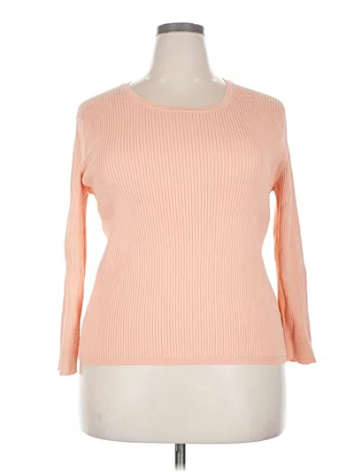 Pre-owned Jcrew 3/4 Sleeve T-shirt In Pink