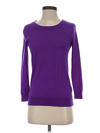 Pre-owned Jcrew 3/4 Sleeve T-shirt In Purple
