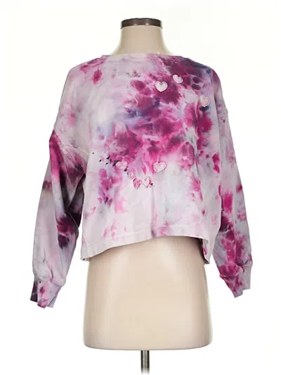 Pre-owned Jcrew 3/4 Sleeve T-shirt In Purple