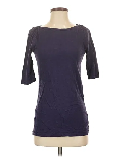 Pre-owned Jcrew 3/4 Sleeve T-shirt In Purple