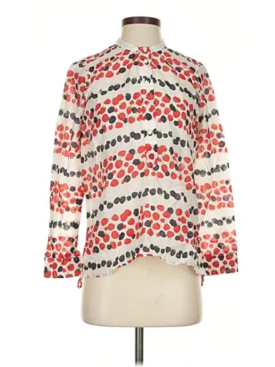 Pre-owned Jcrew 3/4 Sleeve T-shirt In Red