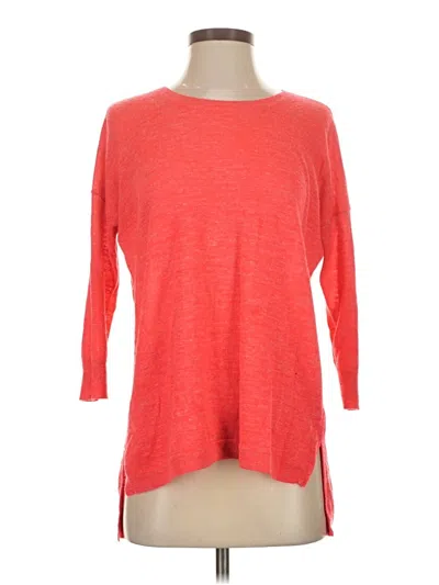 Pre-owned Jcrew 3/4 Sleeve T-shirt In Red
