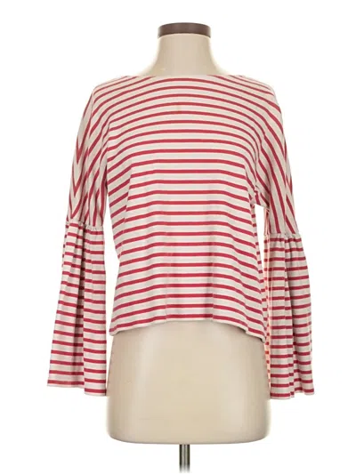 Pre-owned Jcrew 3/4 Sleeve T-shirt In Red