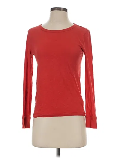 Pre-owned Jcrew 3/4 Sleeve T-shirt In Red