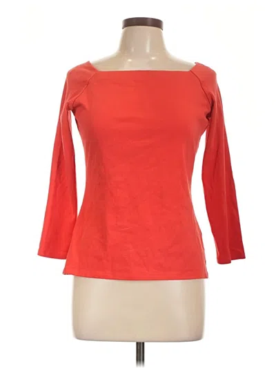 Pre-owned Jcrew 3/4 Sleeve T-shirt In Red