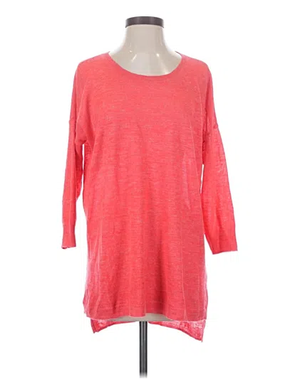 Pre-owned Jcrew 3/4 Sleeve T-shirt In Red