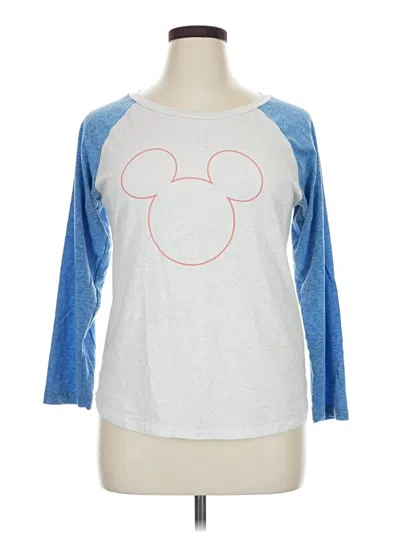 Pre-owned Jcrew 3/4 Sleeve T-shirt In Silver