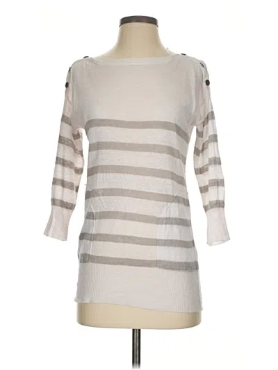 Pre-owned Jcrew 3/4 Sleeve T-shirt In Silver