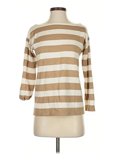 Pre-owned Jcrew 3/4 Sleeve T-shirt In Tan