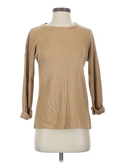 Pre-owned Jcrew 3/4 Sleeve T-shirt In Tan