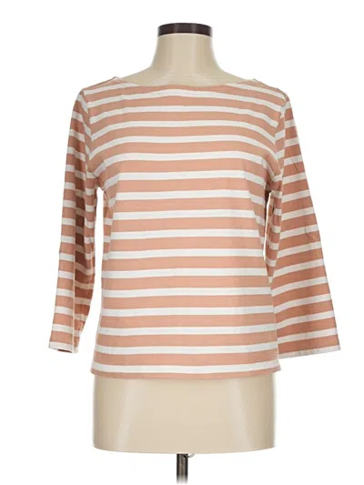 Pre-owned Jcrew 3/4 Sleeve T-shirt In Tan