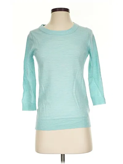 Pre-owned Jcrew 3/4 Sleeve T-shirt In Teal
