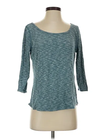 Pre-owned Jcrew 3/4 Sleeve T-shirt In Teal