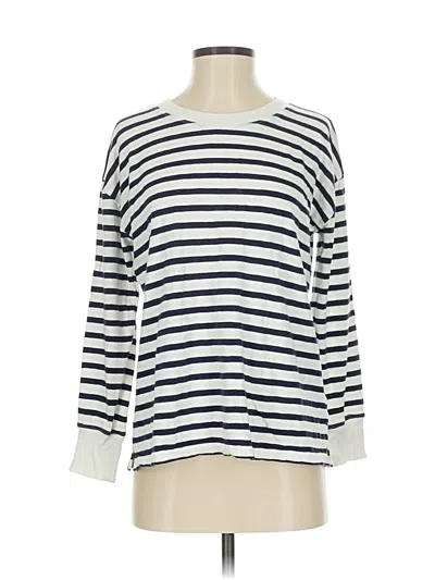 Pre-owned Jcrew 3/4 Sleeve T-shirt In White