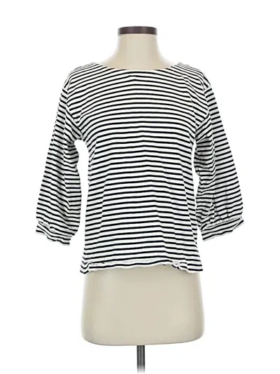 Pre-owned Jcrew 3/4 Sleeve T-shirt In White