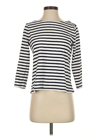 Pre-owned Jcrew 3/4 Sleeve T-shirt In White