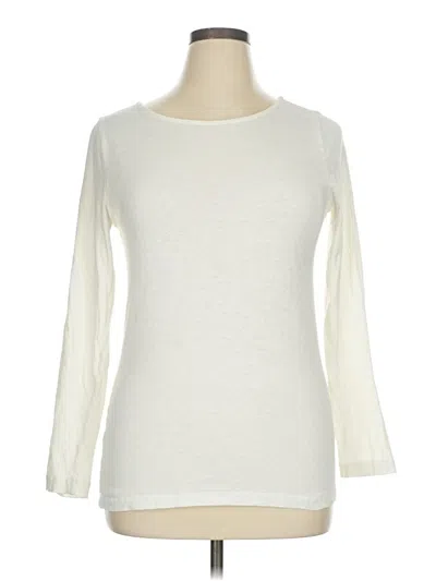 Pre-owned Jcrew 3/4 Sleeve T-shirt In White