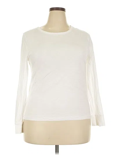 Pre-owned Jcrew 3/4 Sleeve T-shirt In White