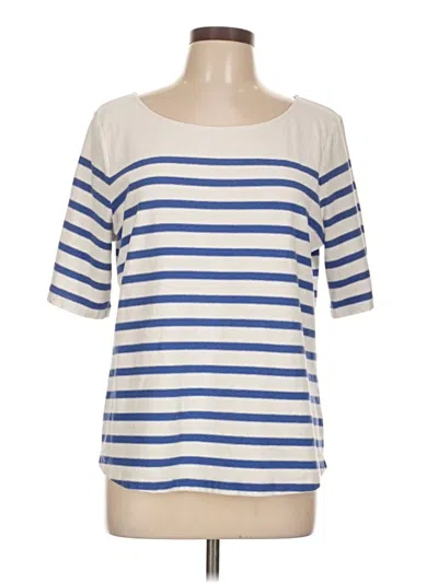 Pre-owned Jcrew 3/4 Sleeve T-shirt In White