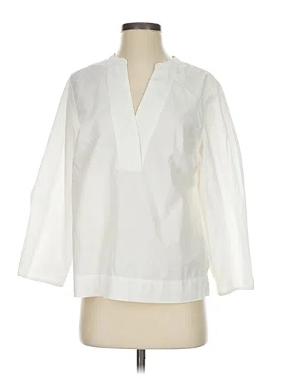 Pre-owned Jcrew 3/4 Sleeve T-shirt In White