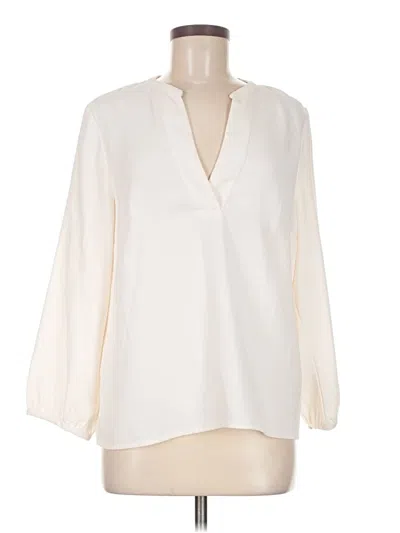 Pre-owned Jcrew 3/4 Sleeve T-shirt In White