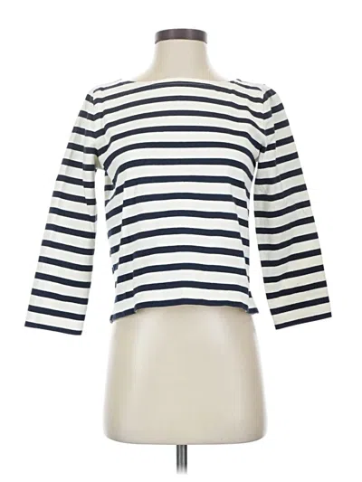 Pre-owned Jcrew 3/4 Sleeve T-shirt In White
