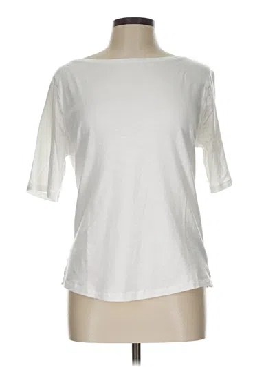 Pre-owned Jcrew 3/4 Sleeve T-shirt In White