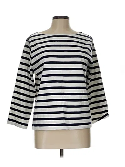 Pre-owned Jcrew 3/4 Sleeve T-shirt In White