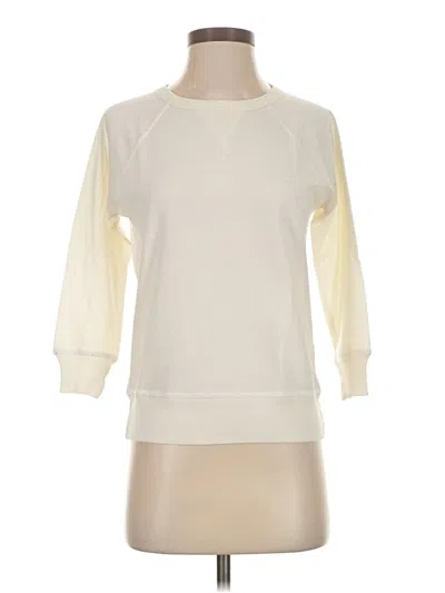 Pre-owned Jcrew 3/4 Sleeve T-shirt In White