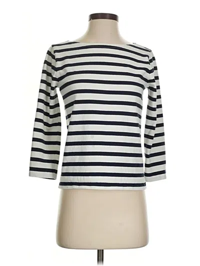 Pre-owned Jcrew 3/4 Sleeve T-shirt In White