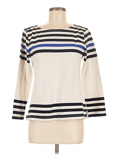 Pre-owned Jcrew 3/4 Sleeve T-shirt In White